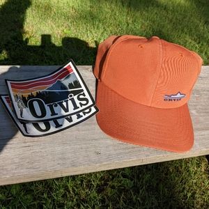 Orvis Hat and Two Stickers. Brand New without tags!
